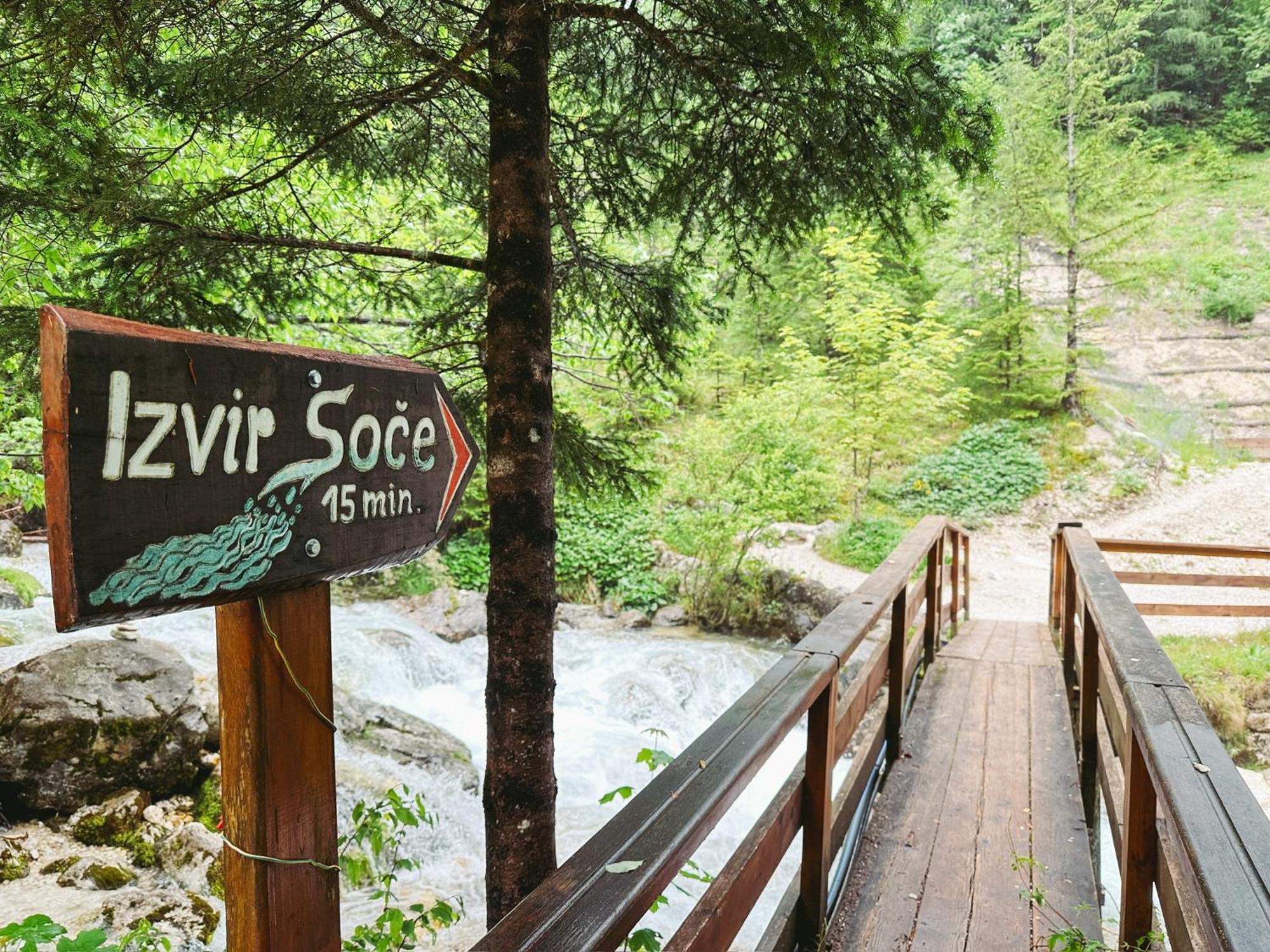 Koca Ob Izviru Soce Villa Trenta Bagian luar foto